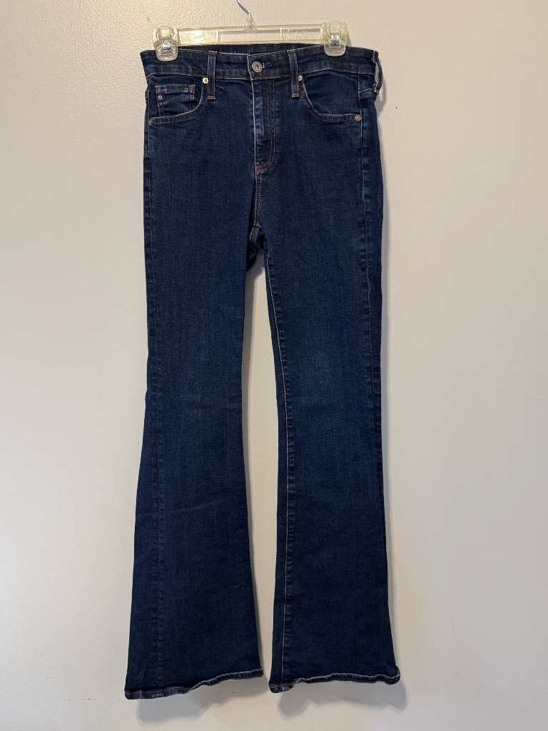 Ag Farrah Boot Mid Rise Jeans 28r Dark Wash Japanese Fabric Bootcut Denim